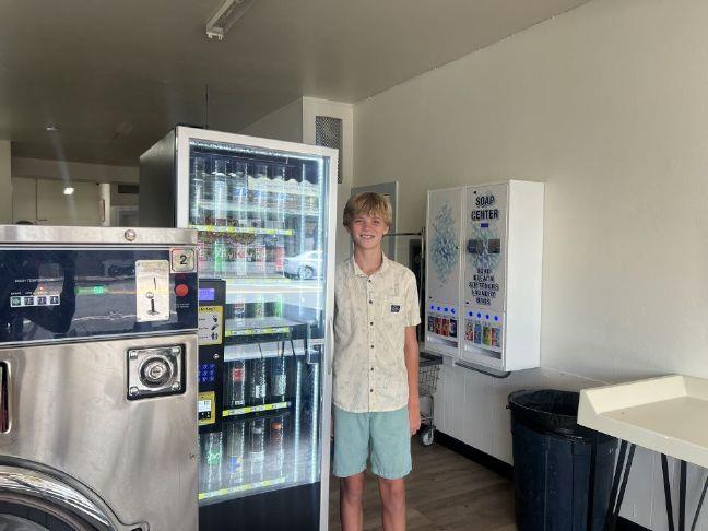 Teen vend-sation: 13-year-old owns drink machine at Loomis laundromat