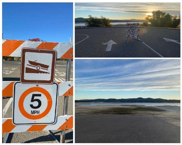 California State Parks enforcing a 5-MPH speed limit at Folsom Lake due to low water levels
