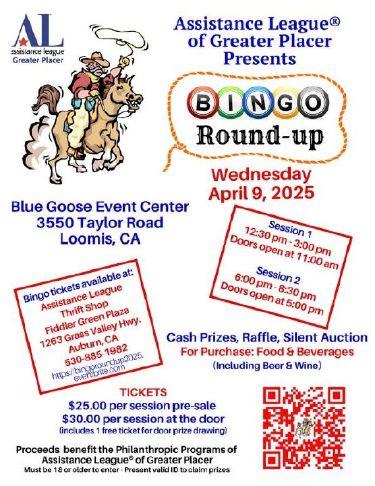 Assistance League of Greater Placer to hold Bingo Round-Up | Gold Country Media