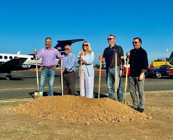 Lincoln Airport breaks ground for new hangars | Gold Country Media