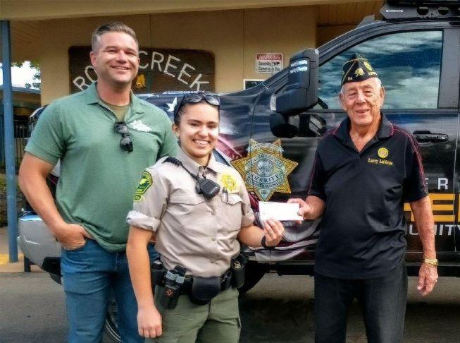 American Legion donates $500 to Placer County Sheriff’s Explorers program