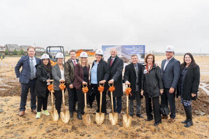 Groundbreaking begins for new Dignity Health facility in Folsom Ranch